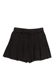 Current Boutique-Sacai - Black Pleated Overlay Skort Sz M