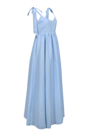 Current Boutique-Sachin & Babi - Light Blue Tie-Strap A-Line Floor Length Dress Sz 4