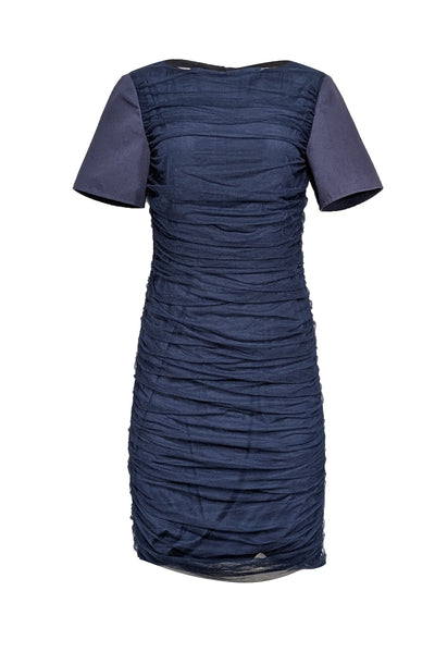 Current Boutique-Sachin & Babi - Navy Tulle Ruched Dress Sz 8