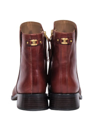 Current Boutique-Sam Edelman - Brown Leather Square Toe Short Boots Sz 8