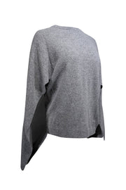 Current Boutique-Sandro - Grey Merino Wool Cape Style Sweater Sz 4