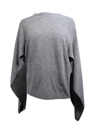 Current Boutique-Sandro - Grey Merino Wool Cape Style Sweater Sz 4