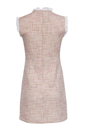 Current Boutique-Sandro - Pink Tweed Sleeveless Front Pocket Dress Sz 4