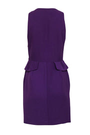 Current Boutique-Sandro - Purple Sleeveless Peplum Dress Sz 6