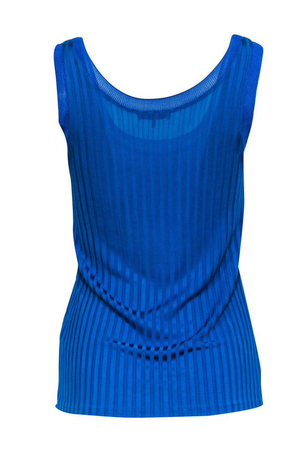 Current Boutique-Sandro - Teal Blue Ribbed Tank Sz S