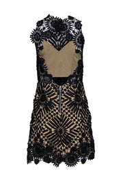 Current Boutique-Saylor - Black Sleeveless Lace Illusion Dress Sz M