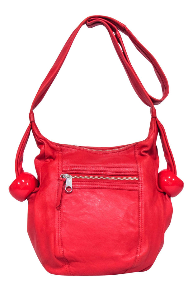 Current Boutique-See By Chloe - Red Leather Satchel w/ Bangles