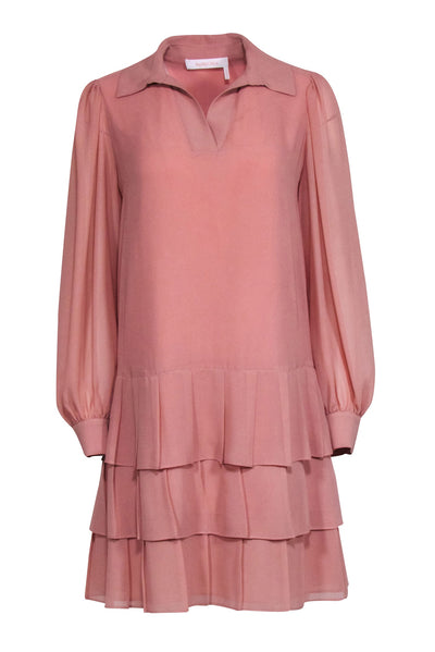 Current Boutique-See by Chloe - Blush Pink Pleated Bottom Dress Sz 4
