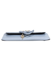 Current Boutique-See by Chloe - Sky Blue Leather Fold-Over Crossbody Bag