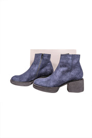 Current Boutique-Sesto Meucci - Navy Suede Short Booties Sz 8