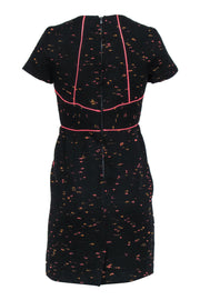 Current Boutique-Shoshanna - Black & Neon Tweed Short Sleeve Dress Sz 4