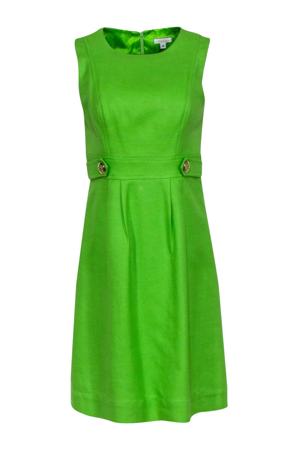 Current Boutique-Shoshanna - Lime Green Sleeveless Dress Sz 4