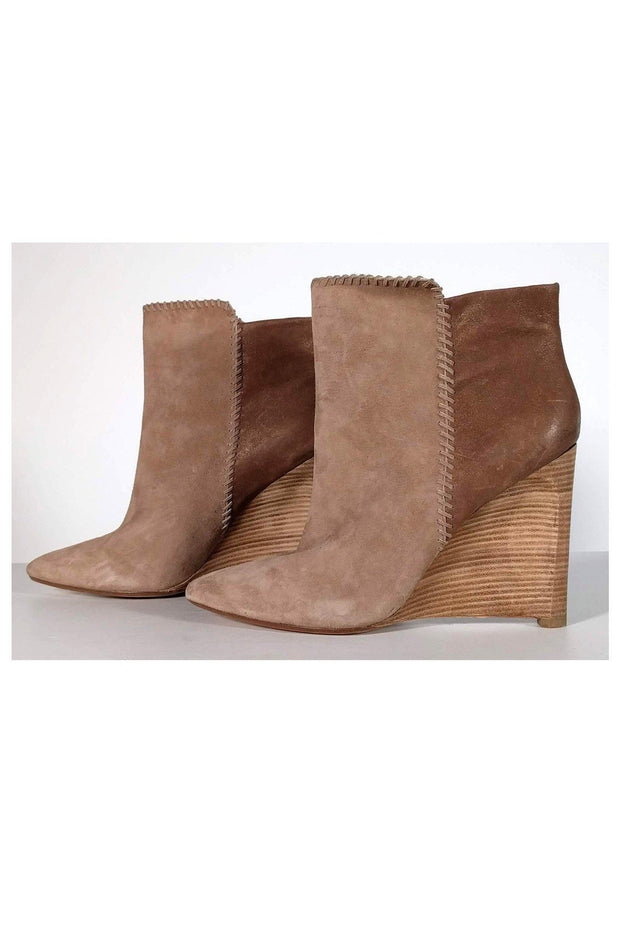 Current Boutique-Sigerson Morrison - Tan Leather Short Booties Sz 8.5