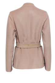 Current Boutique-Soia & Kyo - Beige Wool Blend Belted Jacket Sz XS