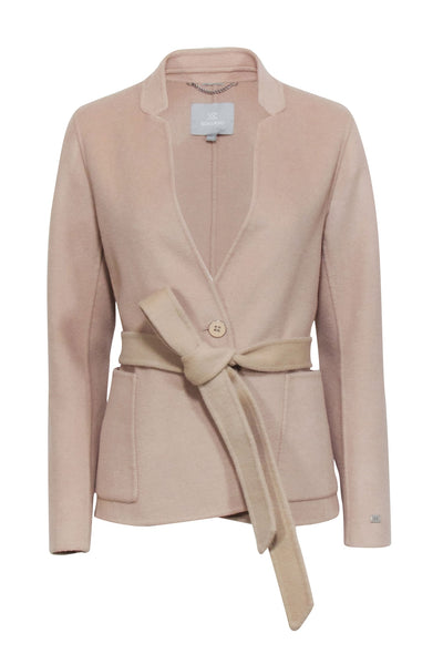 Current Boutique-Soia & Kyo - Beige Wool Blend Belted Jacket Sz XS
