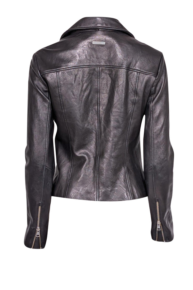 Current Boutique-Soia & Kyo - Black Leather Moto Jacket Sz S