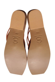 Current Boutique-St. Agni - Tan Low Heel Strappy Sandals Sz 8