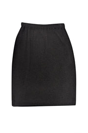 Current Boutique-St. John - Black Knit Fitted Skirt Sz M