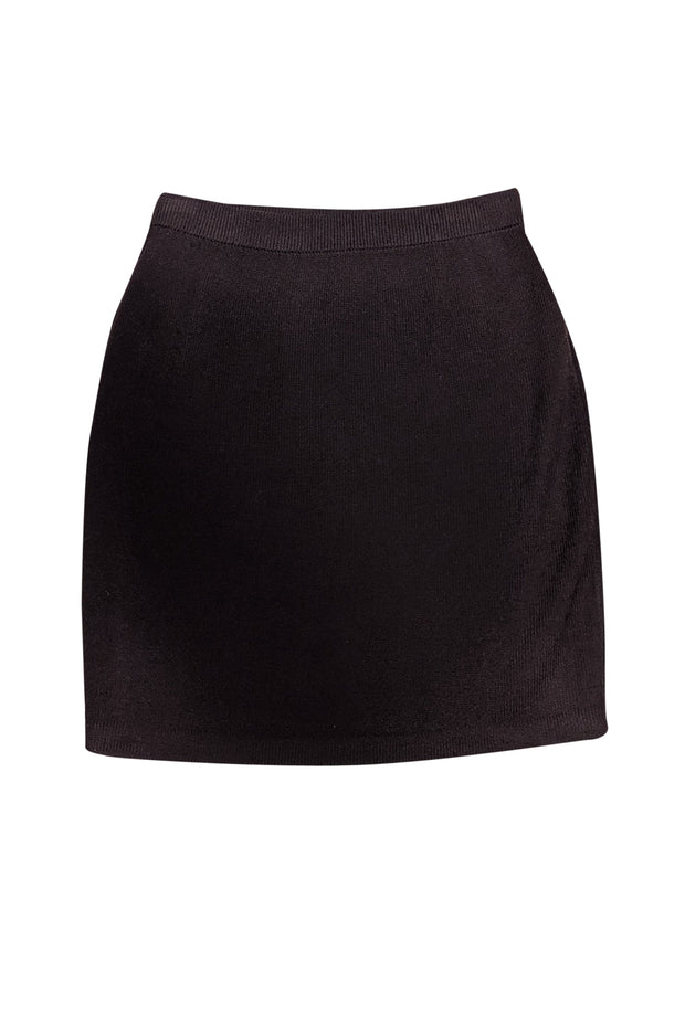 Current Boutique-St. John - Brown Knit Pencil Skirt Sz 2