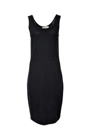 Current Boutique-St. John - Dark Navy Knit Sleeveless Midi Dress Sz 10