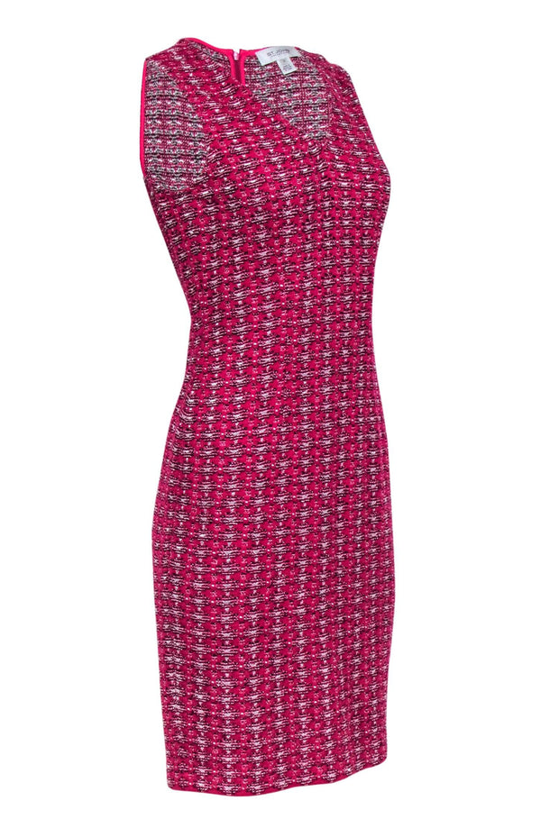 V-Neck Sheath Dress - Black – Pink Tartan
