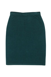 Current Boutique-St. John - Emerelad Green Wool Blend Pencil Skirt Sz S