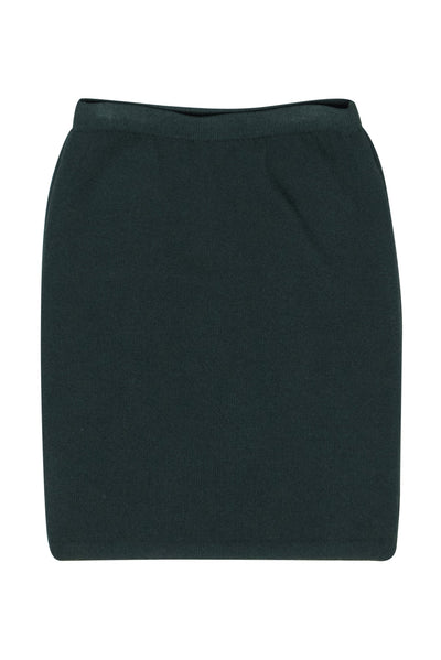 Current Boutique-St. John - Forest Green Knit Pencil Skirt Sz 10