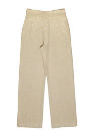 Current Boutique-St. John - Gold Sparkle Knit Pants Sz 6