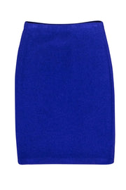 Current Boutique-St. John - Indigo Knit Wool Blend Skirt Sz P