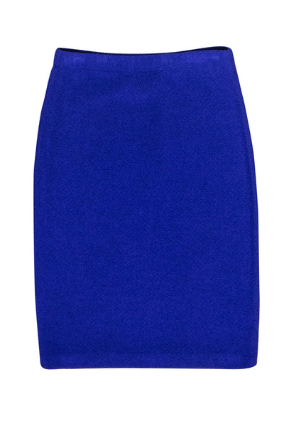 Current Boutique-St. John - Indigo Knit Wool Blend Skirt Sz P