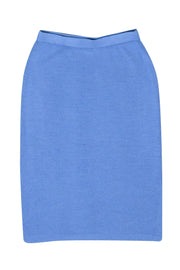 Current Boutique-St. John - Light Blue Knit Pencil Midi Skirt Sz 6