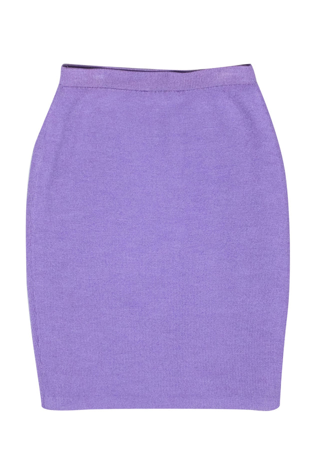 Current Boutique-St. John - Light Purple Knit Pencil Skirt Sz 6