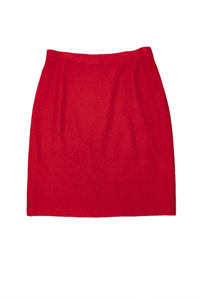 Current Boutique-St. John - Red Knit Skirt Sz 10