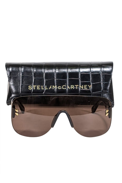 Current Boutique-Stella McCartney - Black Frameless Large Sunglasses