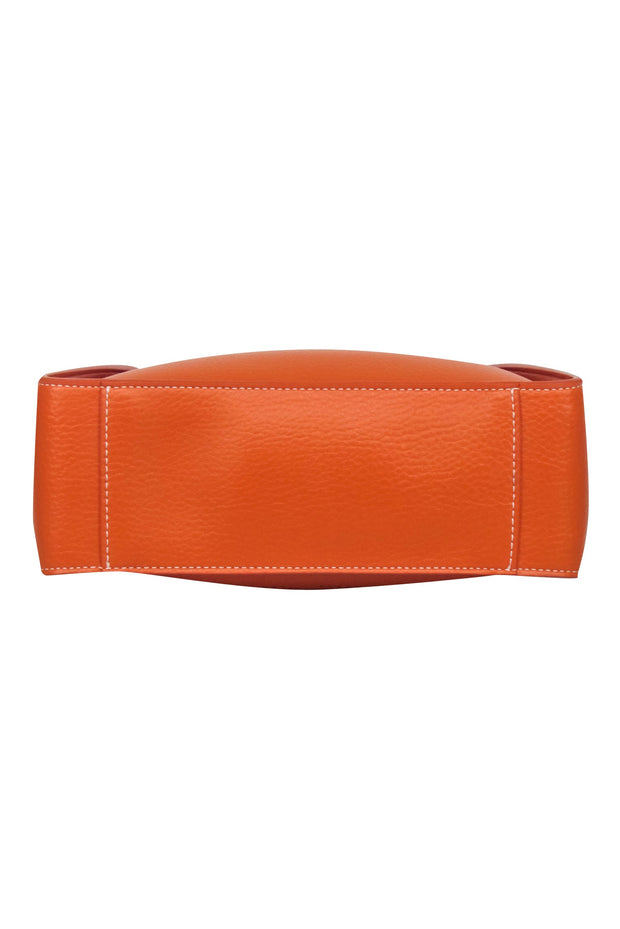 Current Boutique-Stella McCartney - Orange Mini Embossed Grainy Mat Faux Leather Crossbody Bag