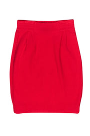 Current Boutique-Stella McCartney - Red Knit Sheath Skirt Sz 6
