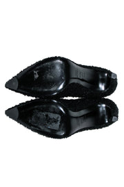 Current Boutique-Stuart Weitzman - Black Boucle Tweed Pointed Toe Pumps Sz 7.5