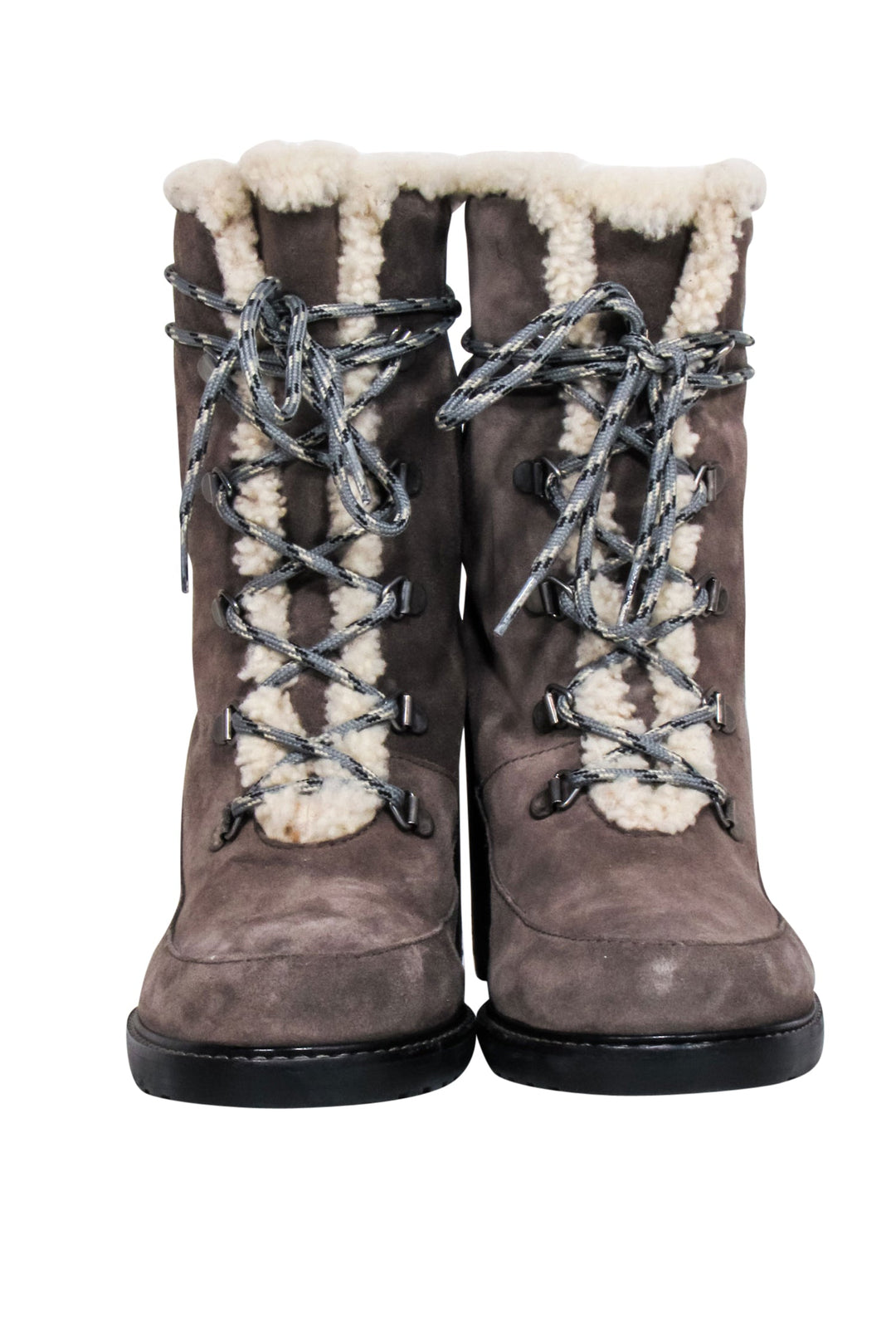 Stuart Weitzman Suede & Fur Trim Fleece offers Boots