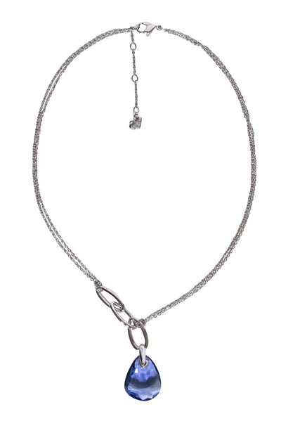 Current Boutique-Swarovski - Mini Parallel Tanzanite Necklace