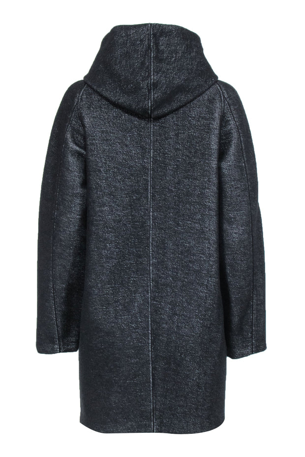 Current Boutique-T by Alexander Wang - Black Heathered Long Jacket Sz S