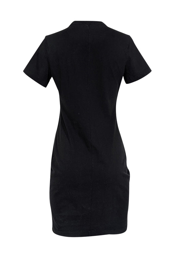 Current Boutique-T by Alexander Wang - Black Ruched Front Shirtdress Sz S