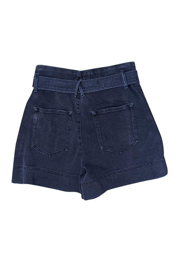 Current Boutique-Ted Baker - Blue High Rise Waist Tie Shorts Sz 6