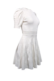 Current Boutique-Ted Baker - Ivory Knit Short Sleeve Dress Sz 4