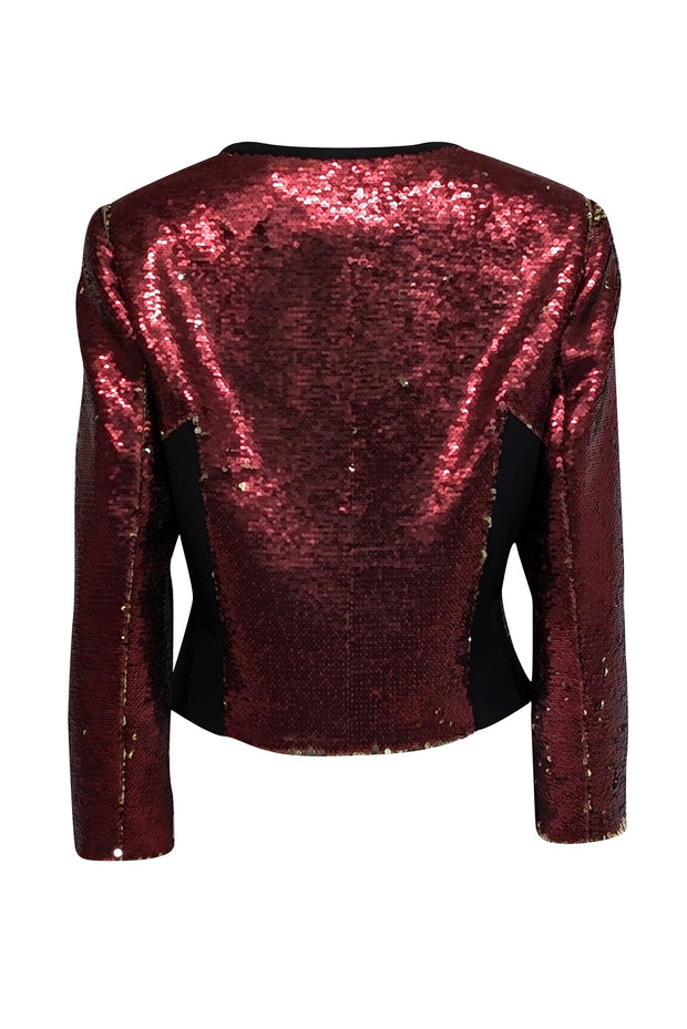 Current Boutique-Ted Baker - Red & Gold Sequin Jacket Sz 10