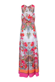 Current Boutique-Ted Baker - White & Multi Color Floral Print Maxi Dress Sz 6