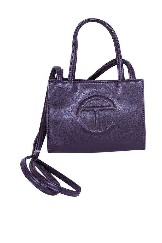 Current Boutique-Telfar - Eggplant Purple Mini Bag