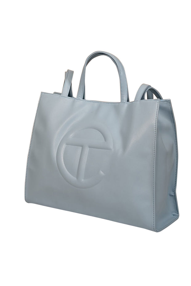 Current Boutique-Telfar - Pool Blue Medium Tote Shopper Bag