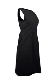 Current Boutique-Theory - Black Sleeveless Boat Neck Dress Sz 10