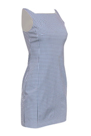 Current Boutique-Theory - Blue & Beige Plaid Shift Dress Sz 2