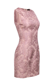 Current Boutique-Theory - Blush Pink Floral Brocade Sleeveless Dress Sz S